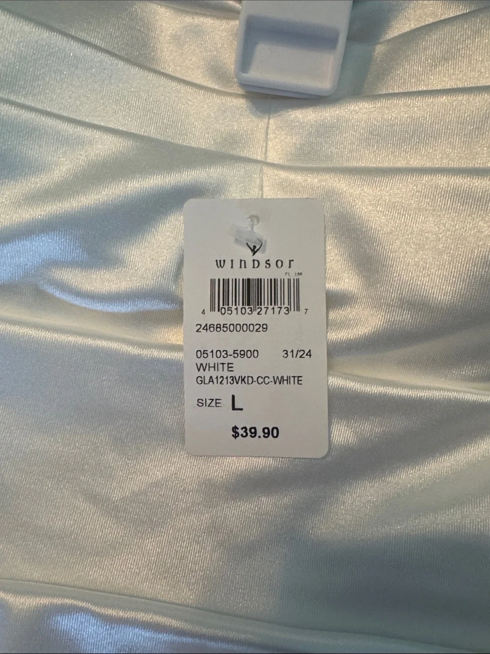 NWT Windsor Strapless Satin Mini Dress in Ivory